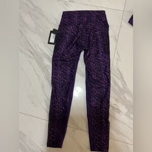NWT Peloton Purple Animal Print Leggings